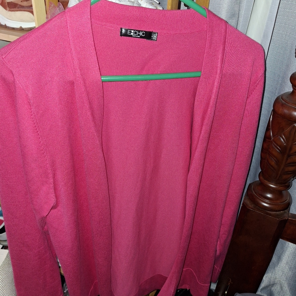 Pink cardigan